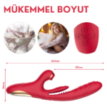 PRIME TOYS Chicy Titreşimli İleri Geri ve Aşağı Yukarı Dil Hareketli Klitoris Emişli 4 in 1 Vibratör - Görsel 8
