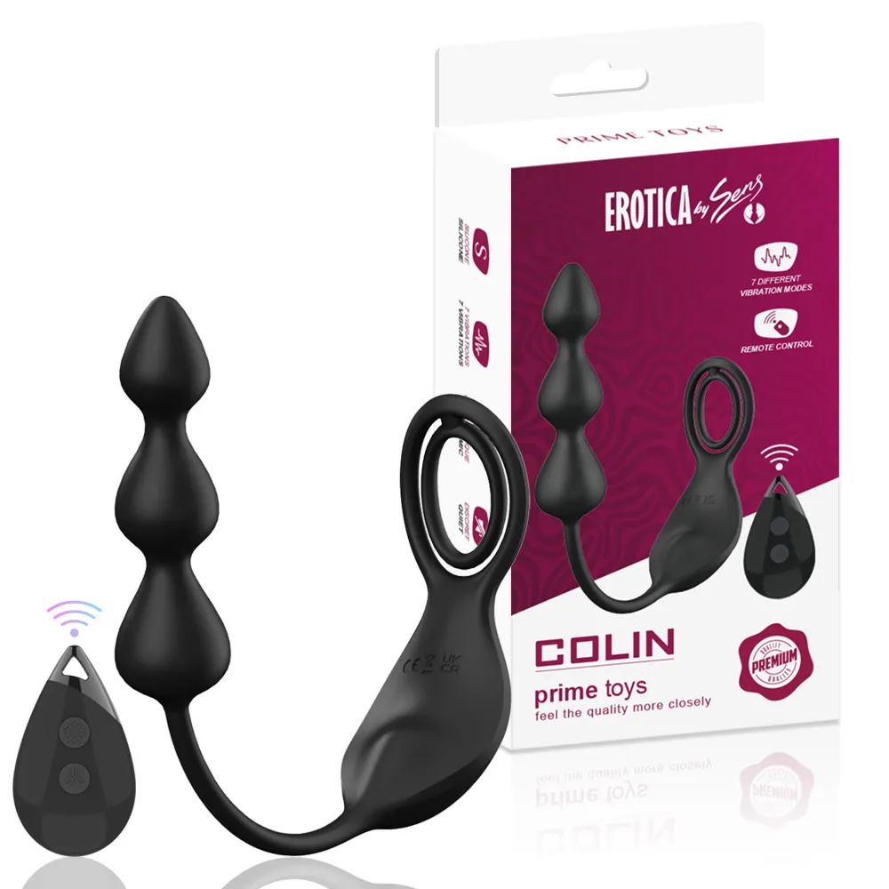 PRIME TOYS Colin Şarjlı Uzaktan Kontrol Testis ve Penis Halkalı Boncuk Prostat Uyarıcı Anal Vibratör - 1 PRIME TOYS Colin Şarjlı Uzaktan Kontrol Testis ve Penis Halkalı Boncuk Prostat Uyarıcı Anal Vibratör - Görsel 1