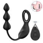 PRIME TOYS Colin Şarjlı Uzaktan Kontrol Testis ve Penis Halkalı Boncuk Prostat Uyarıcı Anal Vibratör - Görsel 2