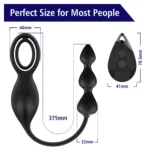 PRIME TOYS Colin Şarjlı Uzaktan Kontrol Testis ve Penis Halkalı Boncuk Prostat Uyarıcı Anal Vibratör - Görsel 5