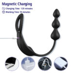 PRIME TOYS Colin Şarjlı Uzaktan Kontrol Testis ve Penis Halkalı Boncuk Prostat Uyarıcı Anal Vibratör - Görsel 8