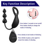 PRIME TOYS Colin Şarjlı Uzaktan Kontrol Testis ve Penis Halkalı Boncuk Prostat Uyarıcı Anal Vibratör - Görsel 9