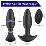 PRIME TOYS Cooper Şarjlı Uzaktan Kumandalı Dönme Hareketli Prostat Masaj Anal Uyarıcı Vibratör - Görsel 5