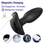 PRIME TOYS Cooper Şarjlı Uzaktan Kumandalı Dönme Hareketli Prostat Masaj Anal Uyarıcı Vibratör - Görsel 8