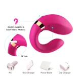 PRIME TOYS Crescent Kablosuz Kumandalı İlişki Anında Kullanılabilir Klitoris Uyarıcı Çift Vibratörü - Görsel 5
