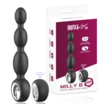 Milly Şarjlı Uzaktan Kumandalı Tutma Aparatlı Prostat Uyarıcı Boncuk Anal Vibratör