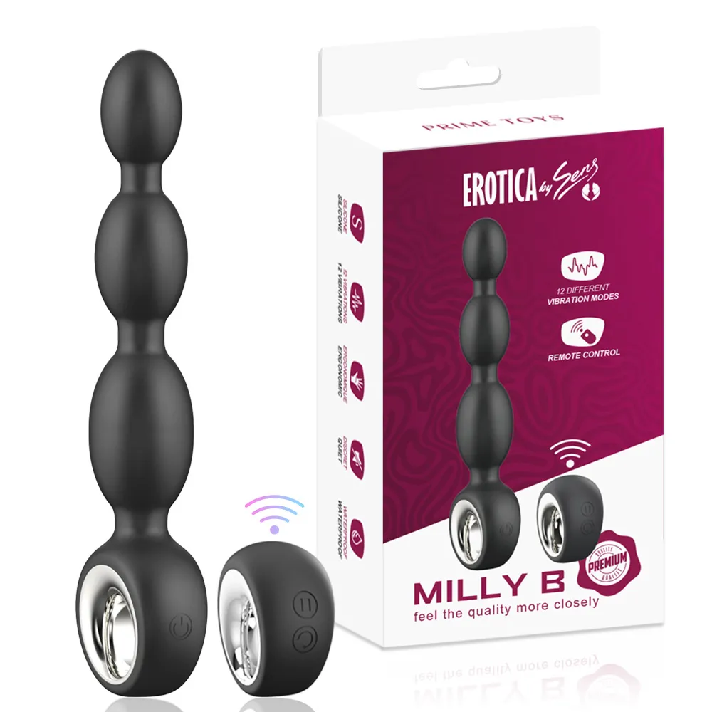 Milly Şarjlı Uzaktan Kumandalı Tutma Aparatlı Prostat Uyarıcı Boncuk Anal Vibratör - 1 Milly Şarjlı Uzaktan Kumandalı Tutma Aparatlı Prostat Uyarıcı Boncuk Anal Vibratör - Görsel 1