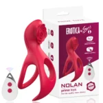 Nolan Şarjlı Uzaktan Kumandalı Klitoris Uyarıcı Vibratör Testis ve Penis Halkası