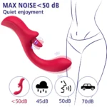 PRIME TOYS Nora Şarjlı 2 in 1 Klitoris G Nokta Uyarıcı Dönen Dil Hareketli Kavisli Vibratör - Görsel 4