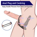 Rocky Şarjlı Uzaktan Kontrol Penis Halkalı İleri Geri Hareketli Prostat Uyarıcı Vibratör - Görsel 3
