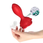 PRIME TOYS Rose Kablosuz Kumandalı Titreşimli Anal Plug Vibratör - Görsel 5