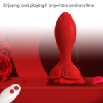 PRIME TOYS Rose Kablosuz Kumandalı Titreşimli Anal Plug Vibratör - Görsel 6