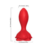 PRIME TOYS Rose Kablosuz Kumandalı Titreşimli Anal Plug Vibratör - Görsel 7