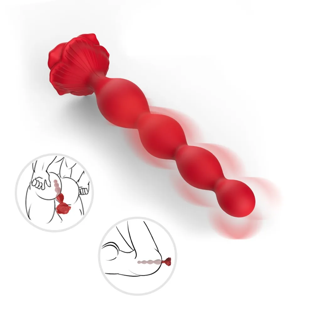 PRIME TOYS Rose Şarjlı Bükülebilir Güçlü Titreşimli Boğumlu G Nokta Uyarıcı ve Anal Vibratör - 1 PRIME TOYS Rose Şarjlı Bükülebilir Güçlü Titreşimli Boğumlu G Nokta Uyarıcı ve Anal Vibratör - Görsel 1