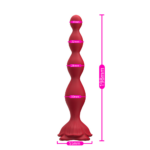 PRIME TOYS Rose Şarjlı Bükülebilir Güçlü Titreşimli Boğumlu G Nokta Uyarıcı ve Anal Vibratör - Görsel 7