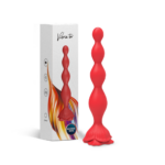 PRIME TOYS Rose Şarjlı Bükülebilir Güçlü Titreşimli Boğumlu G Nokta Uyarıcı ve Anal Vibratör - Görsel 9