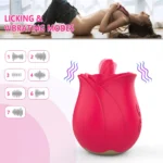 PRIME TOYS Rose Şarjlı Yeni Nesil Güçlü Titreşim Dil Yalama Hareketli Klitoris Uyarıcı Gül Vibratör - Görsel 4