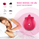 PRIME TOYS Rose Şarjlı Yeni Nesil Güçlü Titreşim Dil Yalama Hareketli Klitoris Uyarıcı Gül Vibratör - Görsel 7