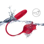 PRIME TOYS Roselip Şarjlı İleri Geri ve Dil Hareketli 2 in 1 Klitoris Uyarıcı Gül Vibratör - Görsel 5