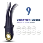 PRIME TOYS Shadow Şarjlı G Nokta ve Klitoris Uyarıcı Yeni Nesil Masaj Vibratör - Mor - Görsel 3