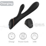 PRIME TOYS Spiry Şarjlı Tırtıklı G Nokta ve Klitoris Uyarıcı 2 in 1 Vibratör - Görsel 6
