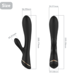 PRIME TOYS Spiry Şarjlı Tırtıklı G Nokta ve Klitoris Uyarıcı 2 in 1 Vibratör - Görsel 7