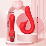 PRIME TOYS Swan Şarjlı Dil Hareketli Bükülebilir G Nokta ve Klitoris Uyarıcı 2 in 1 Vibratör - Görsel 8