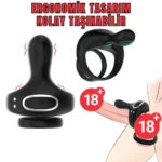PRIME TOYS Aurora Telefon Bluetooth Kontrollü Klitoris Uyarıcı Vibratör Titreşimli Testis ve Penis Yüzüğü - Görsel 5