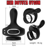PRIME TOYS Aurora Telefon Bluetooth Kontrollü Klitoris Uyarıcı Vibratör Titreşimli Testis ve Penis Yüzüğü - Görsel 6