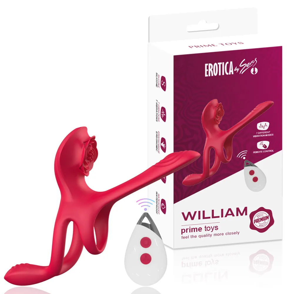 William Şarjlı Kumandalı Klitoris G Nokta Vibratör Perine Uyarıcı Testis ve Penis Halkası - 1 William Şarjlı Kumandalı Klitoris G Nokta Vibratör Perine Uyarıcı Testis ve Penis Halkası - Görsel 1