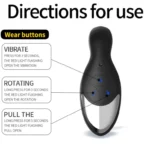 PROSTATE MASSAGER Kablosuz Kumandalı Şarjlı Hareketli Perine ve Prostat Masaj Vibratör - Görsel 5