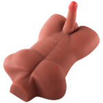 PTM Grayson - Anal Girişli 16 CM Yapay Penis Erkek Zenci Realistik Manken Yarım Vücut Dildo - Görsel 8