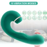 PRIME TOYS Pulse Vajinal Tapping Titreşimli G-Spot Uyarıcı ve Klitoris Emiş Güçlü 3 in 1 Vibratör - Görsel 4