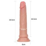 18 CM Çift Katmanlı Ultra Realistik ve Yumuşak Dokulu Anal Dildo Penis - Görsel 7