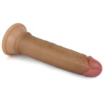 18 CM Çift Katmanlı Ultra Realistik ve Yumuşak Dokulu Anal Dildo Melez Penis - Görsel 9