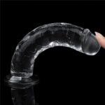 18CM Yeni Nesil Vantuzlu Şeffaf Dildo Penis - Flawless Clear Dildo - Görsel 6