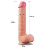 31 CM Yumuşak Dokulu Çift Katmanlı Realistik Penis - Dual Layered Platinum Silicone Cock - Görsel 8