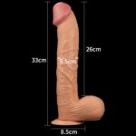 33 CM Büyük Boy Realistik Dildo - Legendary King Sized - Görsel 5