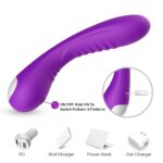 PRIME TOYS Brutal Manyetik Şarjlı G Nokta Uyarıcı Su Geçirmez Vibratör - Mor - Görsel 6