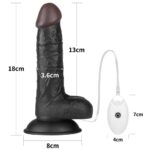 Belden Bağlamalı Titreşimli Ultra Yumuşak Gerçekçi Et Dokulu Realistik Zenci Vibratör Dildo - Görsel 8