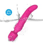 CHOBE Isıtmalı Çift Titreşim Motorlu Klitoris ve G Nokta Wand Orgazm Vibratör - Pembe - Görsel 6