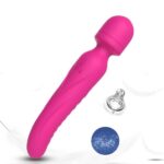 CHOBE Isıtmalı Çift Titreşim Motorlu Klitoris ve G Nokta Wand Orgazm Vibratör - Pembe - Görsel 7