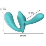 CROWN MULTIPLE Çıkarılabilir Dildo ve Giyilebilir Strapless Strap On Vibratör Dildo - Görsel 7