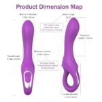 DAGGER Çift Katmanlı Bükülebilir Su Geçirmez G-Spot Uyarıcı Vibratör - Görsel 8
