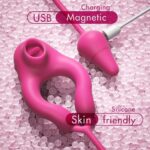 ESSENCE Kuyruklu Prostat Uyarıcı Plug ve Klitoris Uyarıcı Dil Vibratörlü Penis Halkası - Görsel 6