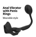 FATNES Kablosuz Kumandalı Testis ve Penis Halkalı Perine ve Prostat Uyarıcı Vibratör - Görsel 7