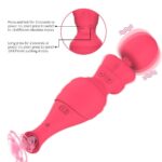 ZIVA Çift Taraflı Klitoris Emiş Güçlü ve Titreşimli Uyarıcı AV Wand Massager - Görsel 6