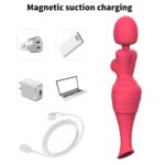 ZIVA Çift Taraflı Klitoris Emiş Güçlü ve Titreşimli Uyarıcı AV Wand Massager - Görsel 8