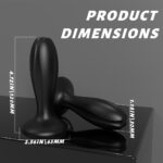 GENE Güçlü Vantuzlu Dong Silikon Anal Plug - Görsel 7