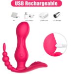 JAIN Kablosuz Kumandalı G-Spot Anal ve Klitoris Uyarıcı Külot İçi Giyilebilir 3 in 1 Vibratör - Görsel 6